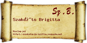 Szakáts Brigitta névjegykártya