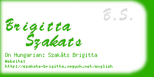 brigitta szakats business card